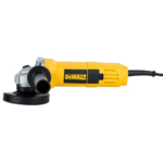 DEWALT DW801-IN, 850W, 4'' (100mm) Heavy Duty Angle Grinder Engineered For Heavy Duty Applications with Spindle Lock and Toggle switch (SIDE HANDLE INCLUDED)