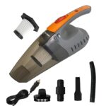 TOROS VC-111 Car Vacuum Cleaner, Portable, 2 in 1 Wet & Dry Cleaner, Handheld,12V DC /100W, Suction Power 7000PA, 3 MTR Long Cord, Hepa Filter(Grey & Orange)