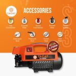 Tacat TS3 High Pressure Car Washer Machine, 2100 Watts, 160 Bars, 8L/Min Flow Rate, 8 Meters Outlet Hose Pipe, Pressure Washer for Car, Bike & Home Cleaning - Image 5