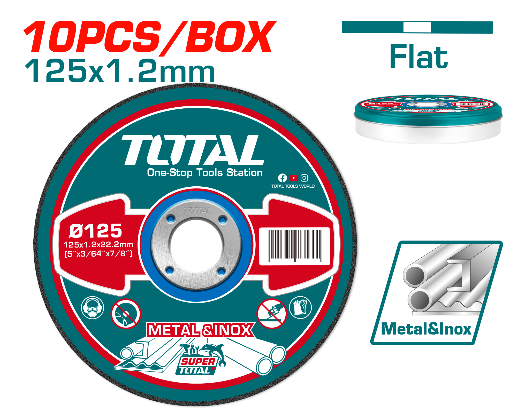 TAC2211255 Abrasive metal cutting disc set TAC2211255 - Image 1