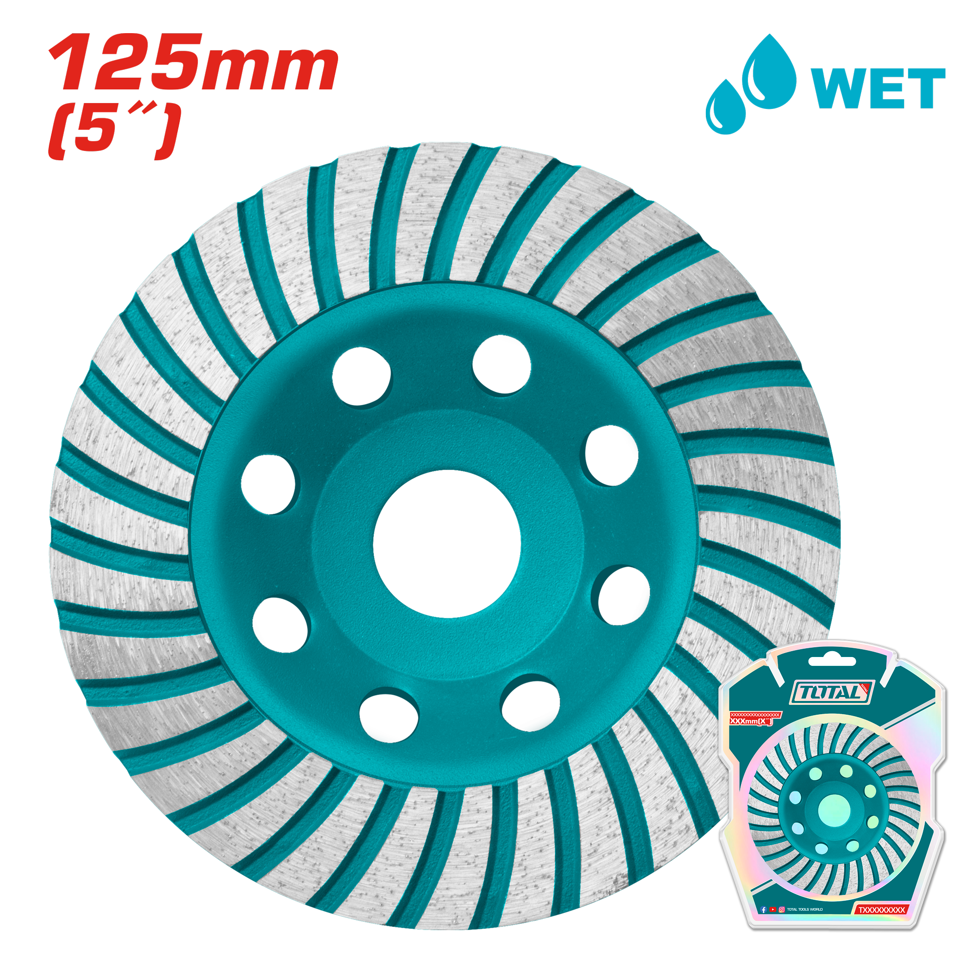 TAC2411251 SEGMENTED TURBO CUP GRINDING WHEEL TAC2411251 - Image 1