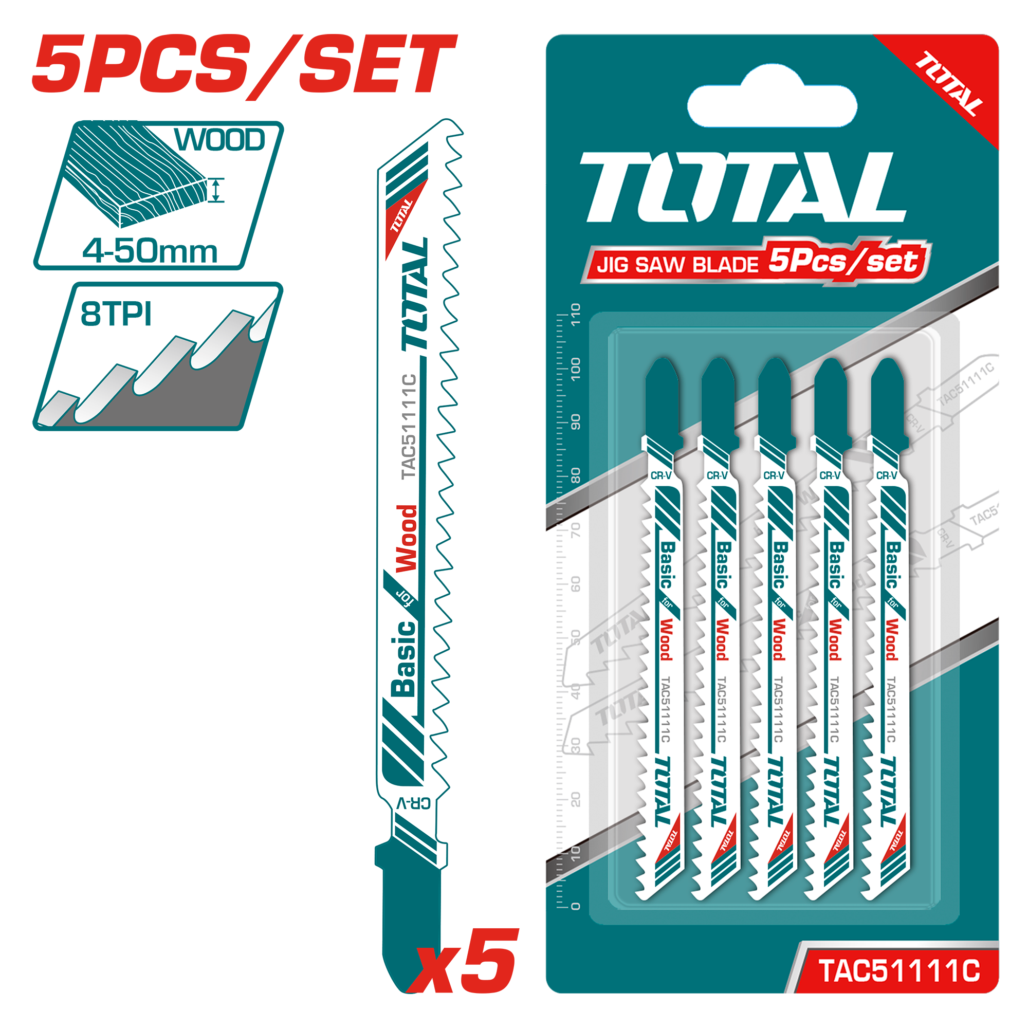 TAC51111C Jig saw blade for wood TAC51111C - Image 1