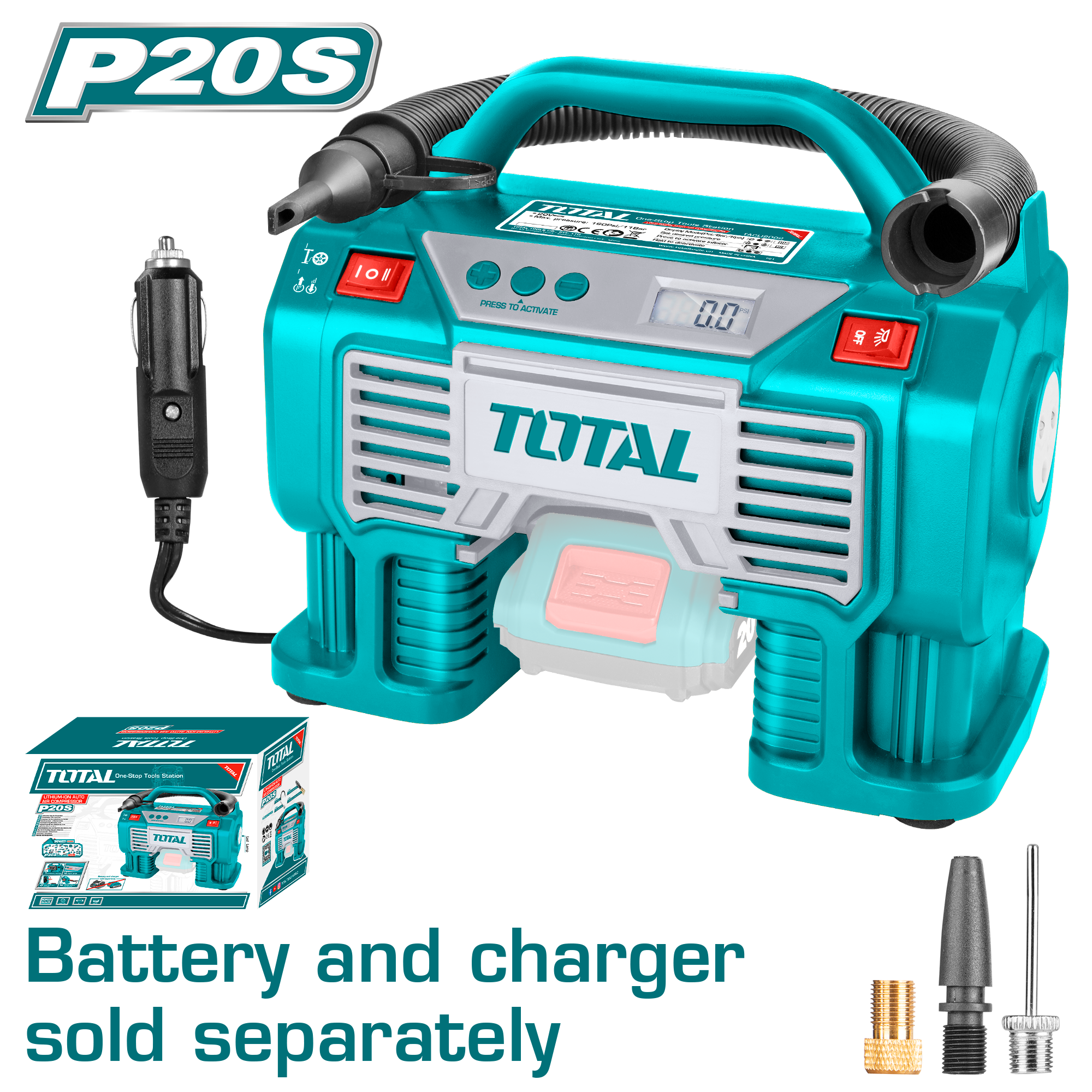 TACLI2002 Lithium-Ion auto air compressor TACLI2002 - Image 1