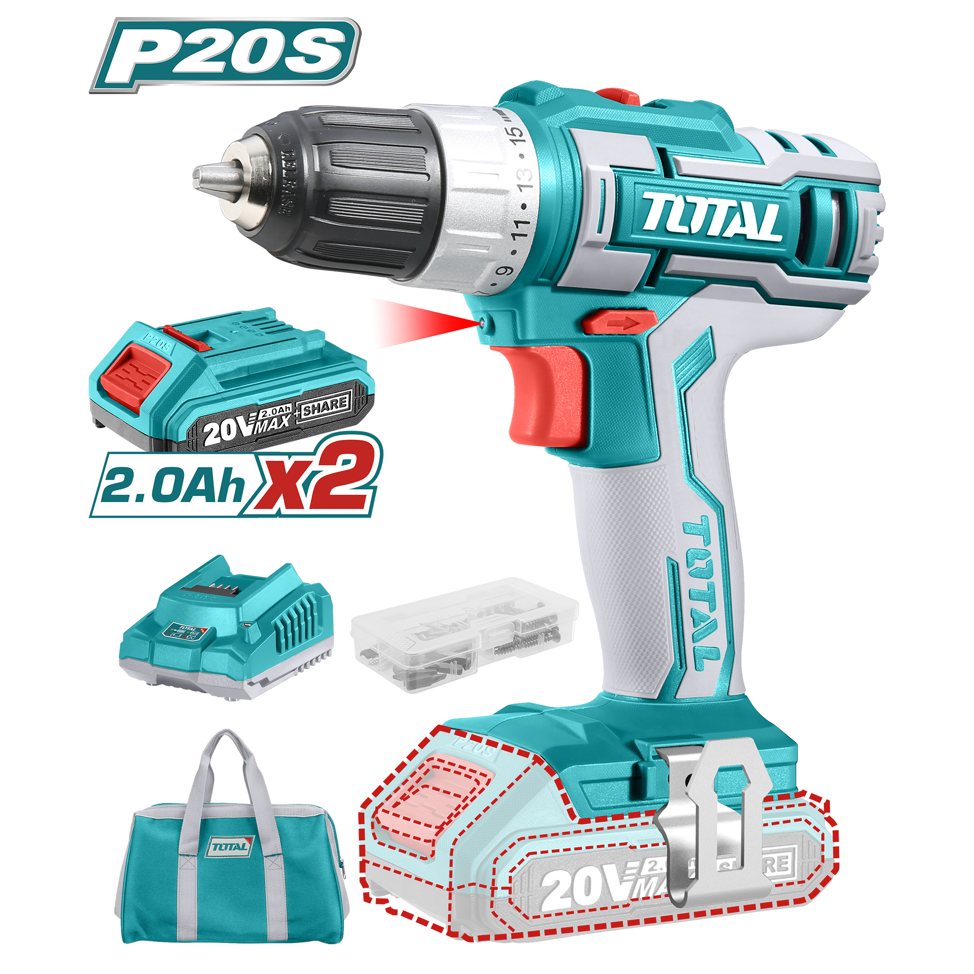 TDLI2002 Lithium-Ion cordless drill TDLI2002 - Image 1