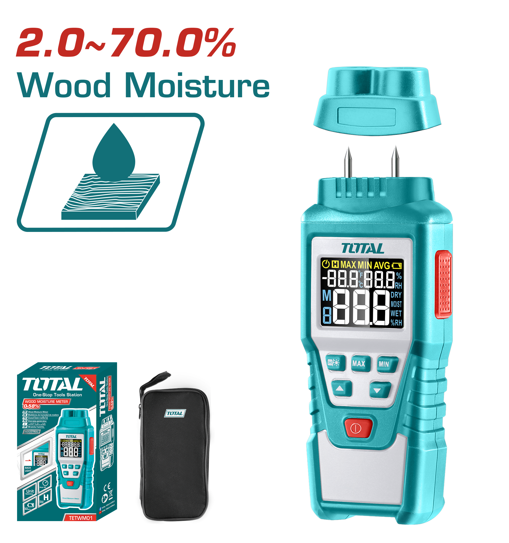TETWM01 Wood moisture meter TETWM01 - Image 1