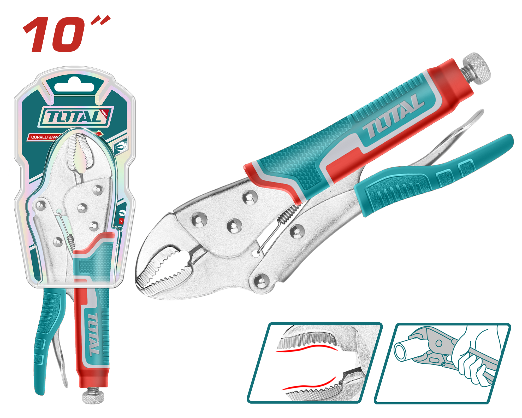 THT191003 Curved jaw locking plier THT191003 - Image 1