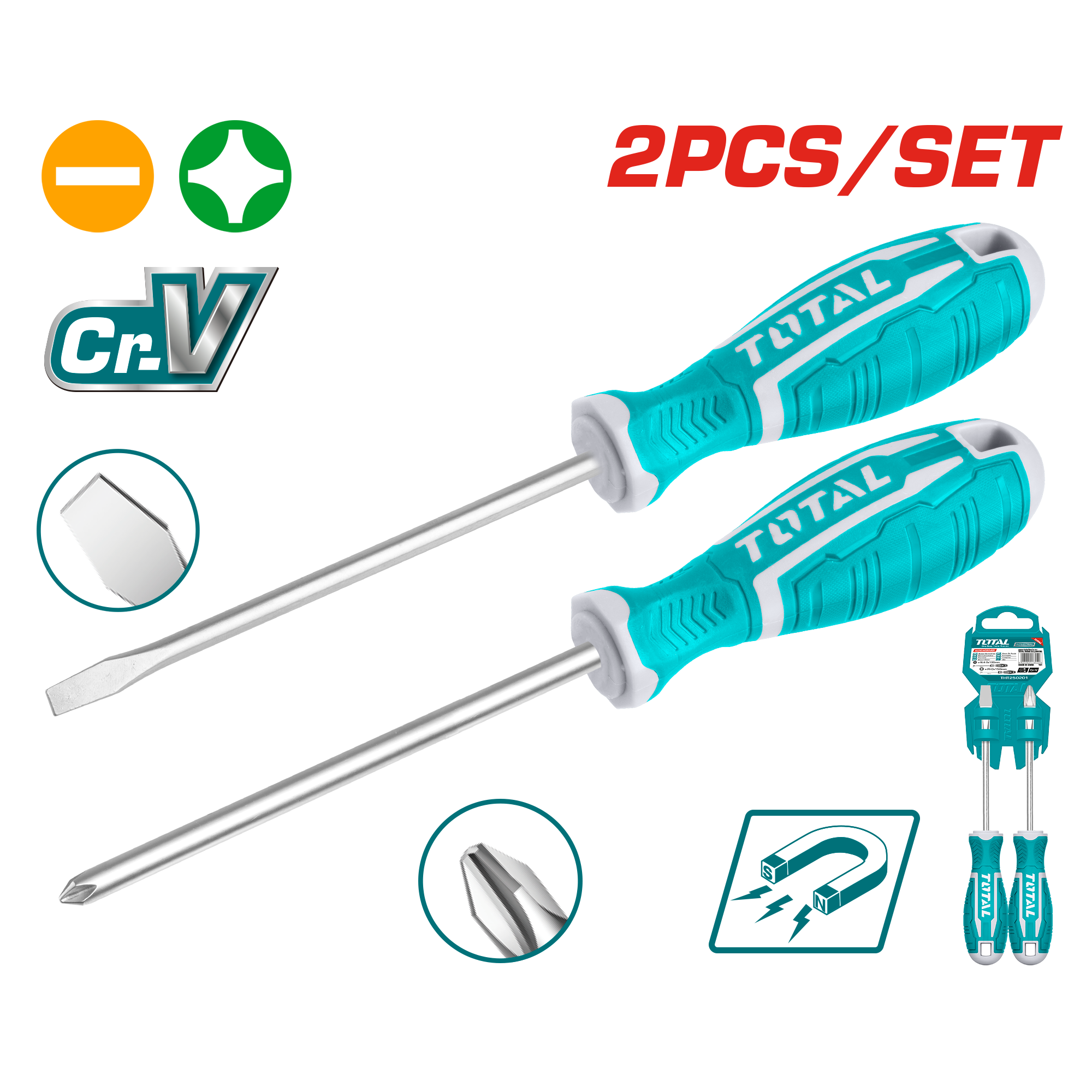 THT250201 2 Pcs screwdriver set THT250201 - Image 1
