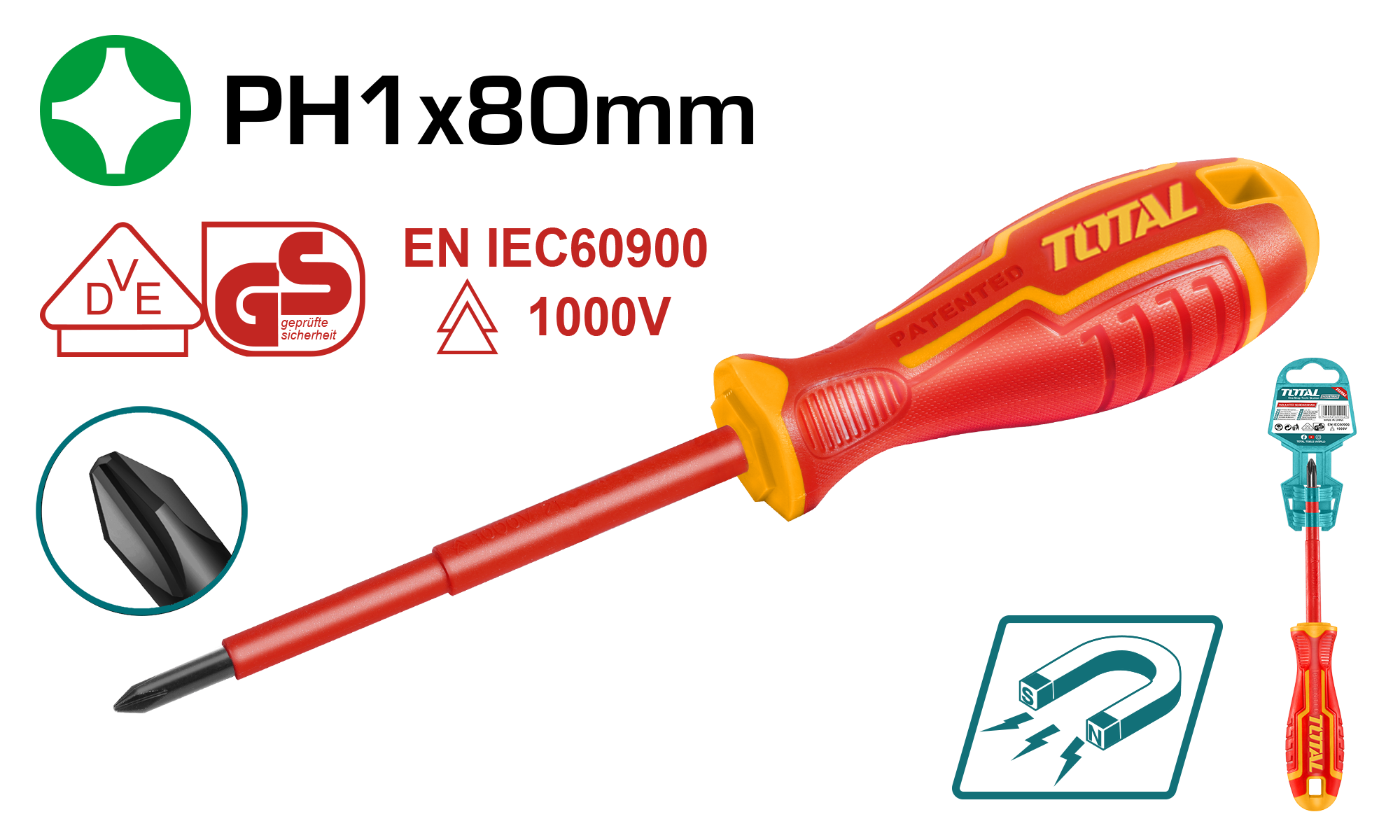 THTISPH180 Insulated Screwdriver THTISPH180 - Image 1