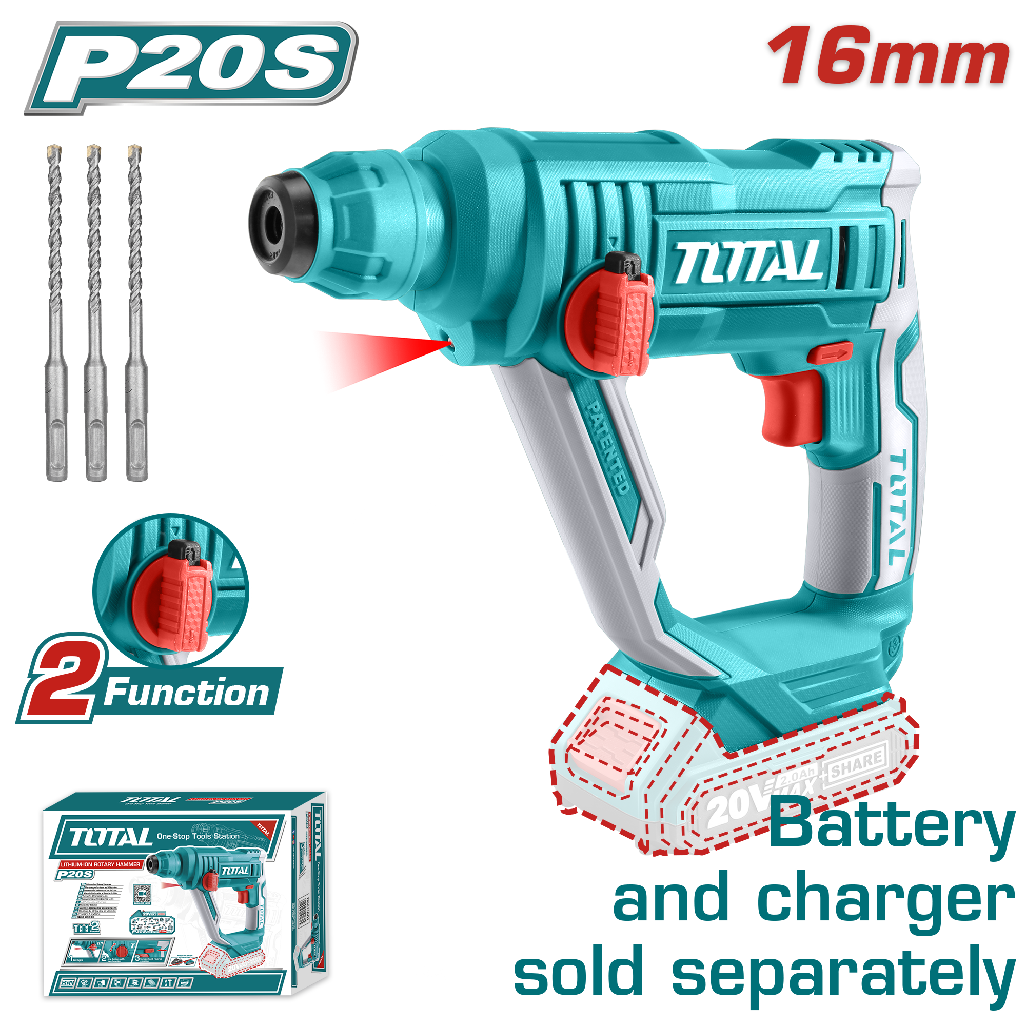 TRHLI1601 Lithium-Ion rotary hammer TRHLI1601 - Image 1