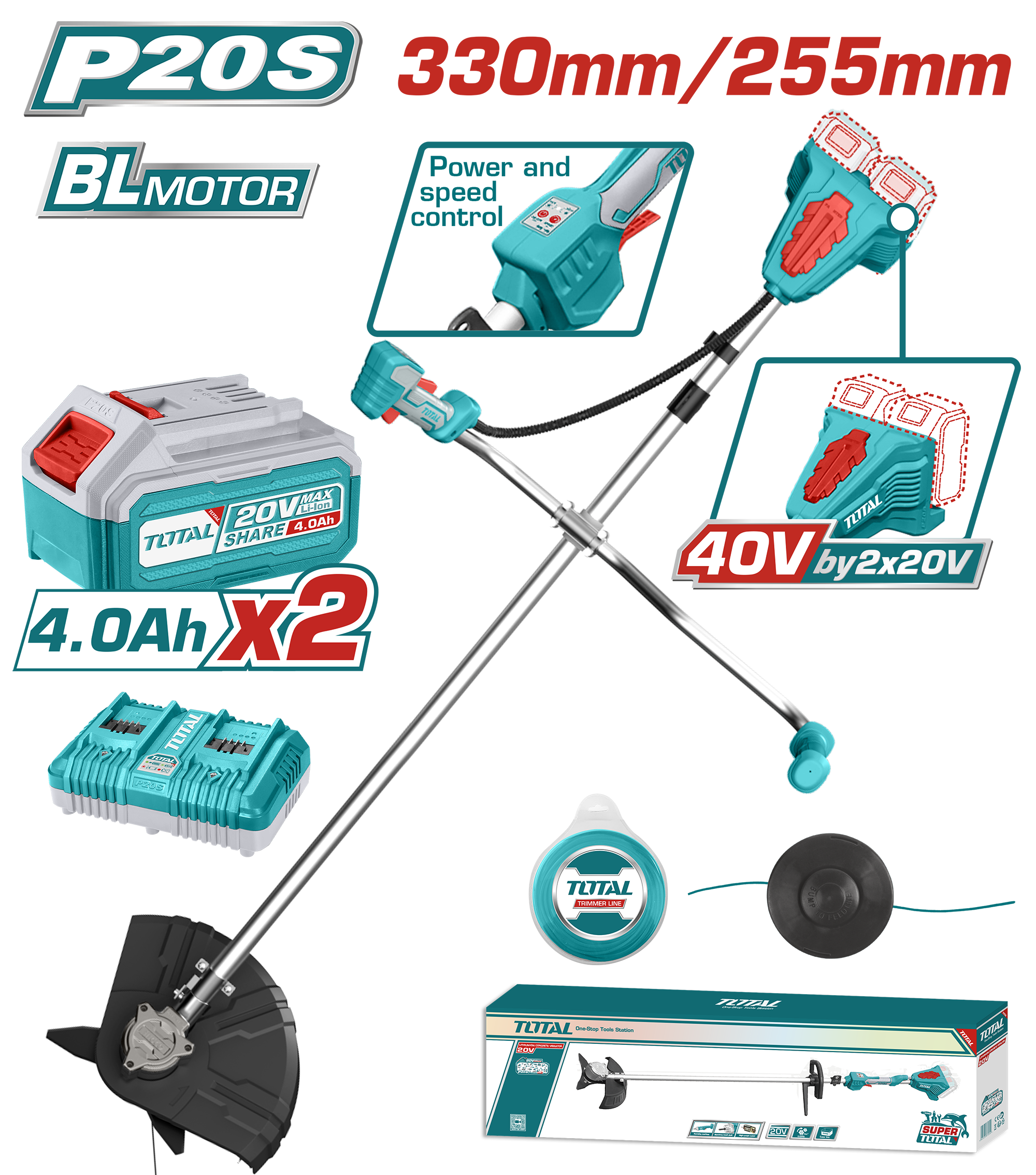 TSTLI202521 Lithium String Trimmer And Brush Cutter TSTLI202521 - Image 1