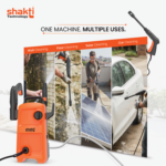 High Pressure Washer VS3  Shakti Technology VS3 High Pressure Car Washer Machine-1800W Copper Winding Motor, 130 Bar Pressure, 6L/Min Flow, 8-Meter Hose Pipe, Portable Pressure Washer for Car, Bike, Home & Outdoor Cleaning - Image 6